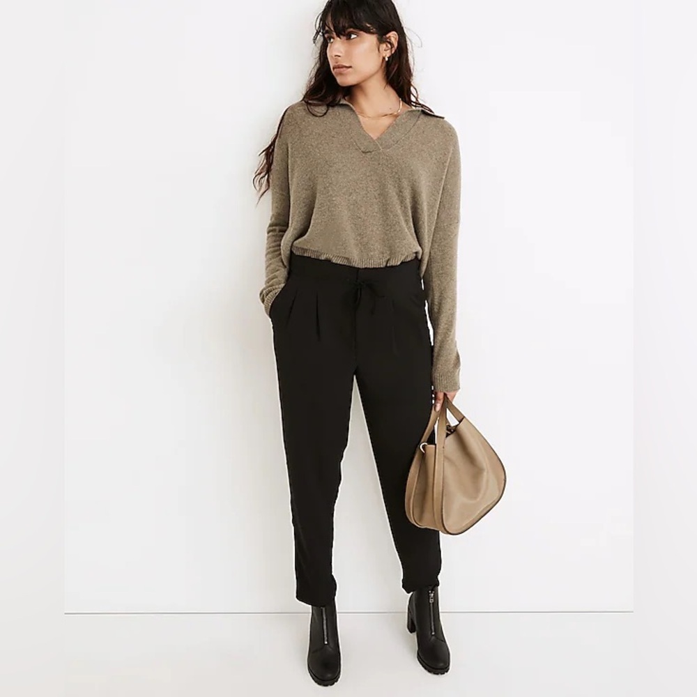 Madewell Drapey Drawstring Paperbag Pants